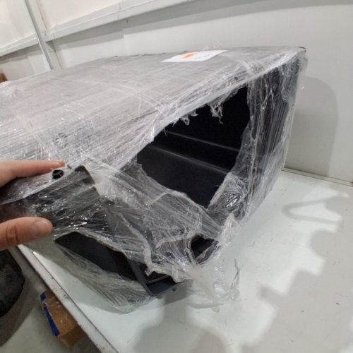 PETMATE SKY KENNEL HEAVY DUTY PLASTIC FOUR WAY VENTILATION PET CARRIER - 70-90 LBS - GREY (MODEL: 00500) image 5