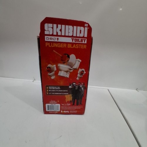 5PC BONKERS SKIBIDI TOILET PLUNGER BLASTER - BLUE AND RED (ITEM: 1420) image 4