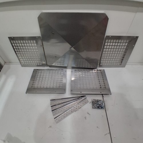 VEVOR CUBOID METAL CHIMNEY CAP - 12" X 12" - STAINLESS STEEL image 2