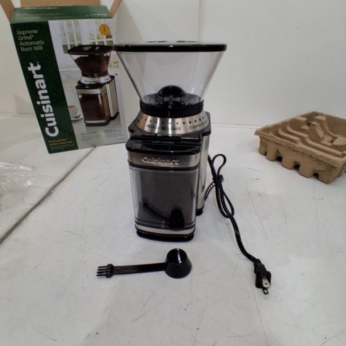 CUISINART AUTOMATIC 18-POSITION BURR COFFEE GRINDER - 18 CUP CAPACITY - STAINLESS STEEL (MODEL: DBM-8C) image 3