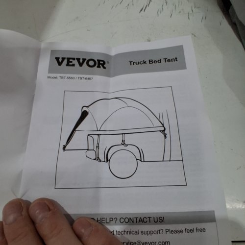 VEVOR TRUCK BED TENT (MODEL: TBT-5560 / TBT-6467) image 2