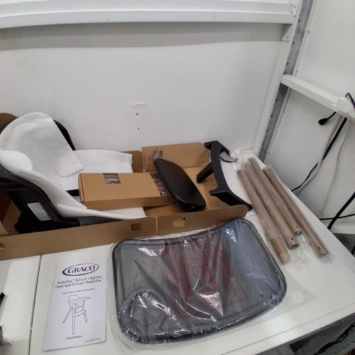 GRACO 4-IN-1 READY2DINE DLX HIGHCHAIR - 32" X 36" X 56" - GREY/BLACK (MODEL: 2227836) image 2