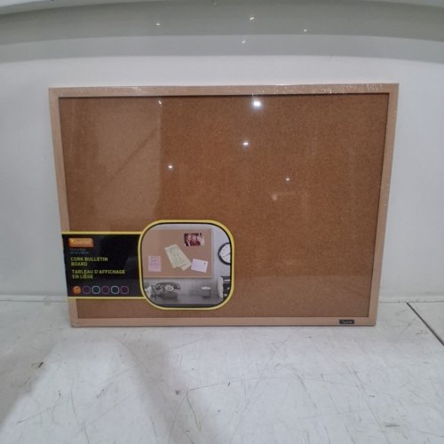 QUARTET NATURAL CORK BULLETIN BOARD - 23" X 17" - BROWN (MODEL: 2642638034) image 2