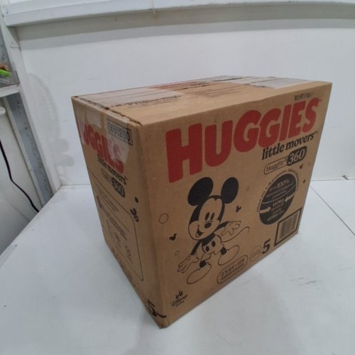 128PK BABY DISNEY HUGGIES LITTLE MOVERS HUGGFIT 360 DIAPERS - SIZE 5 - MICKEY MOUSE image 2