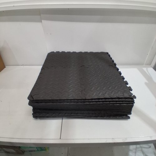 15PK UNBRANDED INTERLOCKING FOAM MATS - 24" - BLACK image 2