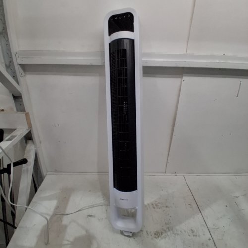 OMNIBREEZE PREMIUM 38" OSCILLATING TOWER FAN WITH WIFI CONTROL, 5-SPEEDS & REMOTE - WHITE/BLACK (MODEL: 5333021/DC2313R-G) image 2