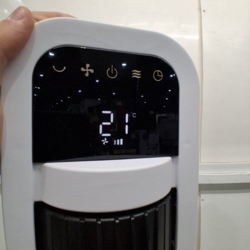 OMNIBREEZE PREMIUM 38" OSCILLATING TOWER FAN WITH WIFI CONTROL, 5-SPEEDS & REMOTE - WHITE/BLACK (MODEL: 5333021/DC2313R-G) image 3