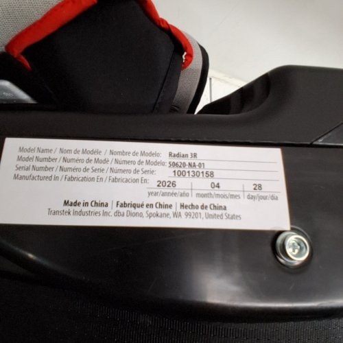 DIONO RADIAN 3R 3-IN-1 CONVERTIBLE REAR/FORWARD FACING CAR SEAT FOR UPTO 10 YEARS - 120LBS MAX/.CAP - JET BLACK (MODEL: 50620-NA-01) image 2