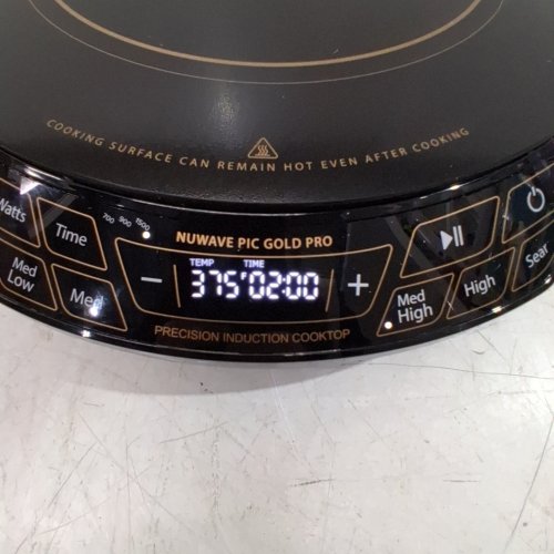 NUWAVE GOLD PRO PRECISION INDUCTION COOKTOP - 12” HEAT-RESISTANT COOKING SURFACE - 1500W - BLACK (MODEL: 30292LW) image 3