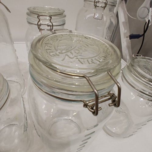 6PC MASON CRAFT & MORE GLASS JAR SET WITH CLIP LIDS - CLEAR (MODEL:1060089) image 4
