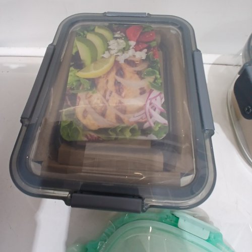 20PC ELLO COLOR LOCK MIXED MEAL PREP GLASS FOOD STORAGE CONTAINERS - ASSORTED COLORS (MODEL: 1969922) image 3
