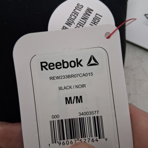 WOMEN'S REEBOK ATHLETIC SPORTS BRA - MEDIUM - BLACK (STYLE: REW233BR07CA059) image 2