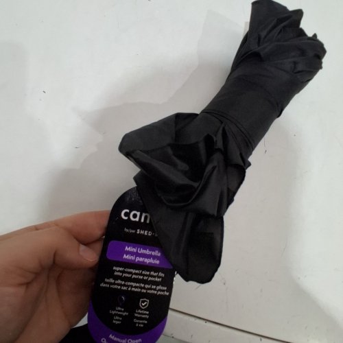 CANOPI BY SHED RAIN FOLDING MINI COMPACT UMBRELLA - BLACK (STYLE: 1070) image 4