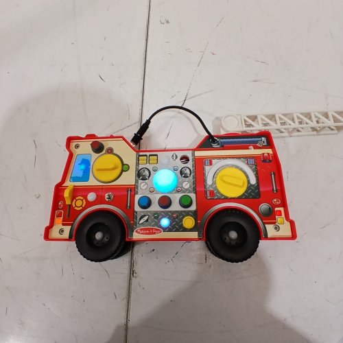 MELISSA & DOUG LIGHTS AND SOUNDS FIRE TRUCK ACTIVITY BOARD - RED image 2