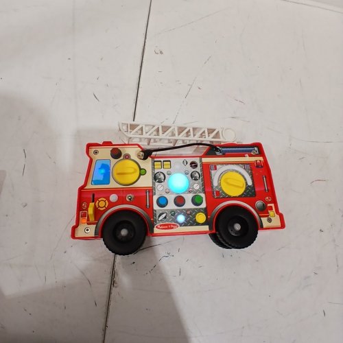 MELISSA & DOUG LIGHTS AND SOUNDS FIRE TRUCK ACTIVITY BOARD - RED image 4