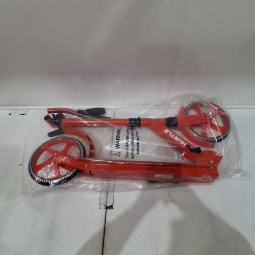 HURTLE RENEGADE LIGHTWEIGHT FOLDABLE TEEN AND ADULT KICK SCOOTER - UP TO 220LB - RED (MODEL: ‎HURTSRD.5) image 2