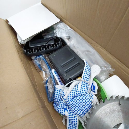 CORDLESS ELECTRIC WEED WACKER WITH BATTERIES AND CHARGER - GREEN (MODEL: HT-902) image 3