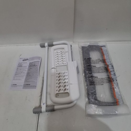 SAFETY 1ST TOP-OF-MATTRESS BED RAIL WITH ADJUSTABLE HEIGHT - 36" X 12" - 18" - GREY/WHITE (MODEL: BR017CEIUF2) image 2