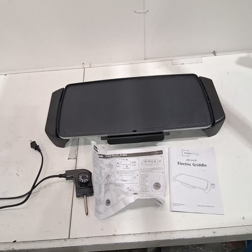 MAINSTAYS CERAMIC ELECTRIC GRIDDLE - 20" - BLACK image 3
