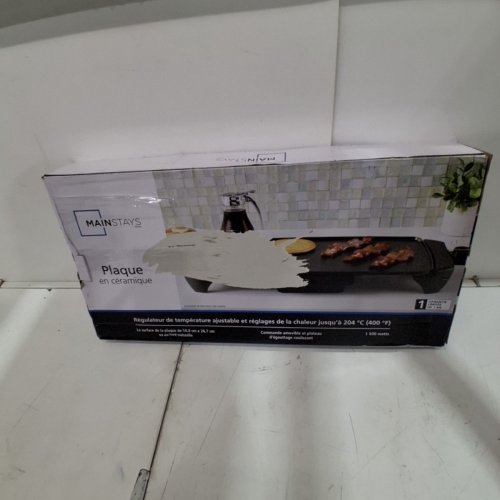 MAINSTAYS CERAMIC ELECTRIC GRIDDLE - 20" - BLACK image 5