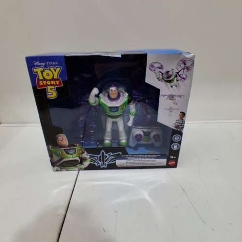 MATTEL DISNEY PIXAR TOY STORY 5 BUZZ LIGHTYEAR HIGH-TECH EDITION WITH REMOTE CONTROL FLIGHT - 8" - GREEN/ PURPLE/ WHITE (MODEL: JKV53) image 2