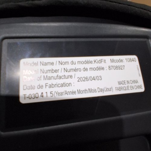 CHICCO KIDFIT ADJUSTABLE HIGH-BACK BOOSTER SEAT - 4-10 YEARS - 38" TO 57" -100LBS MAX- SHADOW/GREY (MODEL: 8708927) image 2