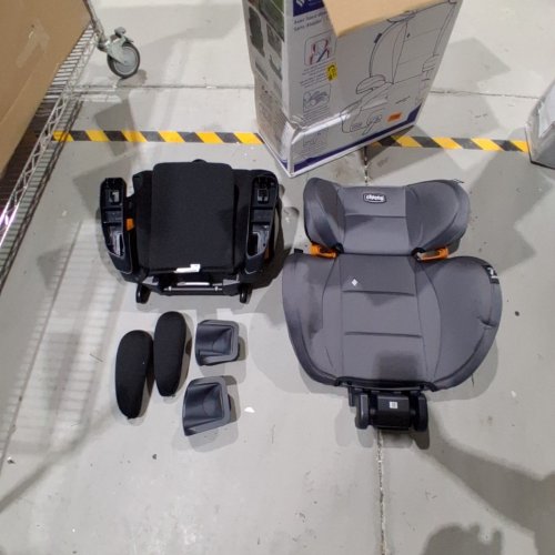 CHICCO KIDFIT ADJUSTABLE HIGH-BACK BOOSTER SEAT - 4-10 YEARS - 38" TO 57" -100LBS MAX- SHADOW/GREY (MODEL: 8708927) image 3