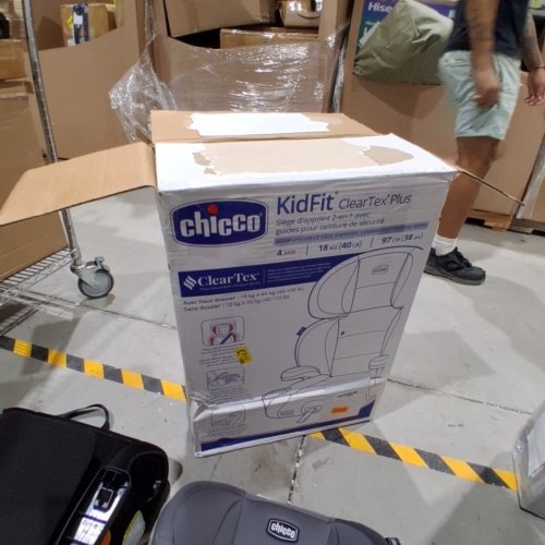 CHICCO KIDFIT ADJUSTABLE HIGH-BACK BOOSTER SEAT - 4-10 YEARS - 38" TO 57" -100LBS MAX- SHADOW/GREY (MODEL: 8708927) image 5