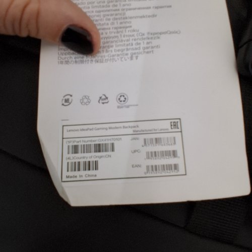 LENOVO IDEAPAD GAMING MODERN BACKPACK - 19 L - BLACK (MODEL: GX41H71241) image 2