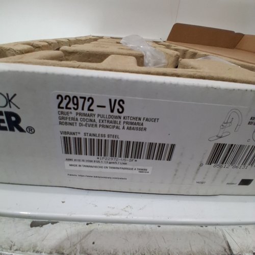 KOHLER CRUE KITCHEN SINK FAUCET - 17" X 8" - SILVER (MODEL: 22972-VS) image 2