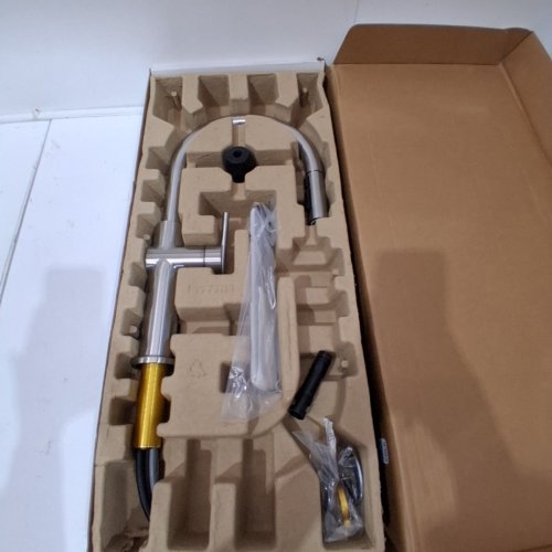 KOHLER CRUE KITCHEN SINK FAUCET - 17" X 8" - SILVER (MODEL: 22972-VS) image 3