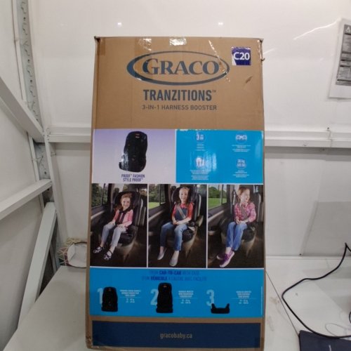 GRACO TRANZITIONS 3-IN-1 HARNESS BOOSTER SEAT - 22-100LBS - PROOF BLACK (MODEL: 2035724) image 7