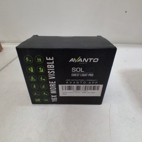 AVANTO SAFETY SOLX1 CHEST LIGHT PRO - 500LM - 2 LIGHT MODES - BLACK image 2
