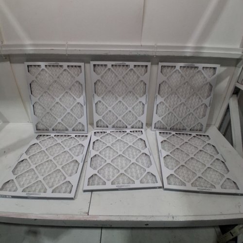 6PK AMAZON BASICS MERV 5 AC FURNACE AIR FILTERS - 16" X 20" X 1" - WHITE image 2