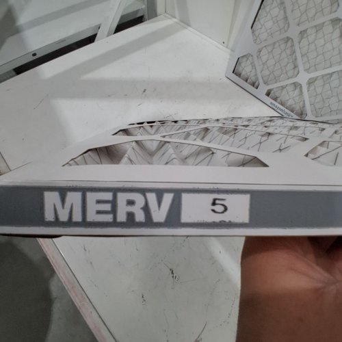 6PK AMAZON BASICS MERV 5 AC FURNACE AIR FILTERS - 16" X 20" X 1" - WHITE image 4