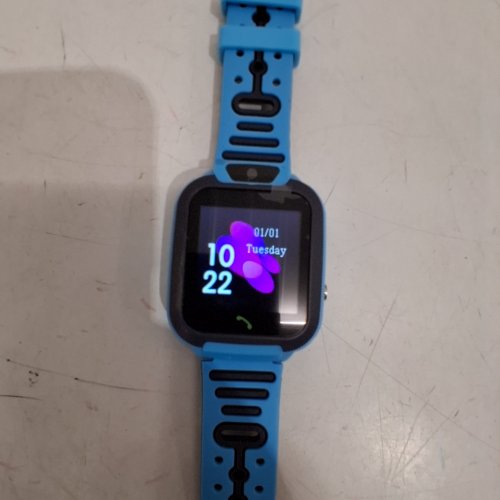 KID'S TOUCHSCREEN 4G SMARTWATCH WITH CAMERA - WATERPROOF - BLUE/BLACK image 3