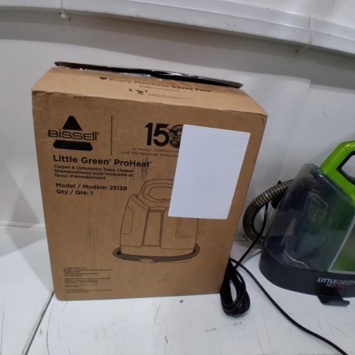 BISSELL LITTLE GREEN PORTABLE DEEP CLEANING VACUUM - 37OZ TANK MAX - GREEN/GREY (MODEL : 2513B) image 5