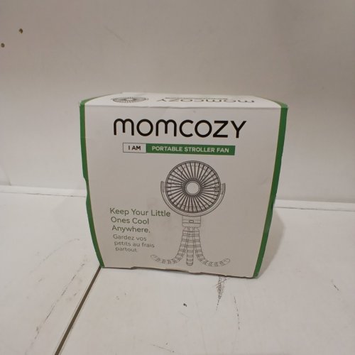 MOMCOZY PORTABLE STROLLER FAN - 8000MAH 27H ULTRA-LONG BATTERY LIFE - 4 SPEED - BLACK (MODEL: PF01) image 3
