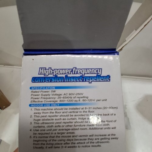 6PK ULTRASONIC PEST REPELLER - UP TO 1300 SQ. FT - 5W - WHITE image 5