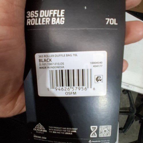 DAKINE 365 CARRY ON ROLLER BAG LT - 70L - BLACK image 4