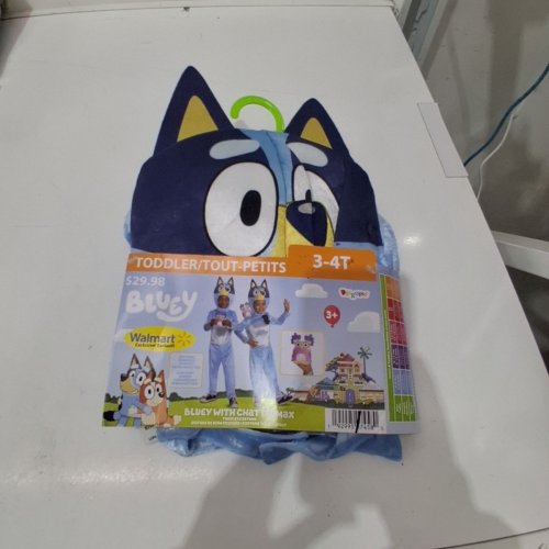 2PC DISGUISE BLUEY COSTUME JUMPSUIT AND MASK - 3-4T - BLUE (MODEL: 121079 L) image 3
