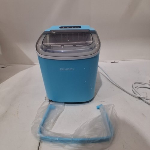 EUHOMY COUNTERTOP ICE MAKER MACHINE WITH HANDLE - BLUE (MODEL: IM001-BBU-CAEH) image 3