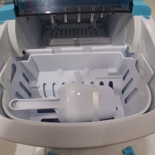 EUHOMY COUNTERTOP ICE MAKER MACHINE WITH HANDLE - BLUE (MODEL: IM001-BBU-CAEH) image 4