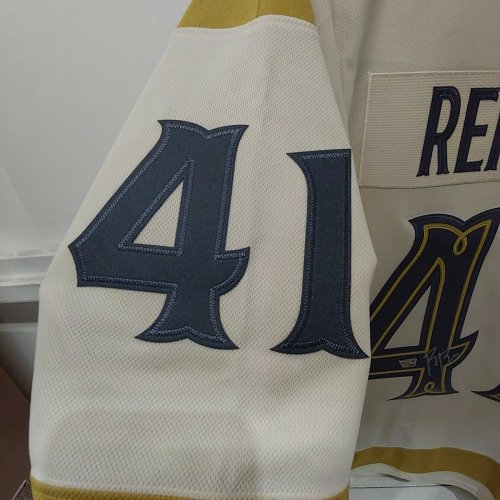 MENS NHL WRESTLEMANIA LAS VEGAS 41 **SIGNED** ROMAN REIGNS VEGAS GOLDEN KNIGHTS JERSEY - SIZE 54 - FANATICS COA - 6/41 image 8