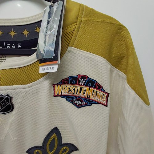 MENS NHL WRESTLEMANIA LAS VEGAS 41 **SIGNED** ROMAN REIGNS VEGAS GOLDEN KNIGHTS JERSEY - SIZE 54 - FANATICS COA - 6/41 image 9