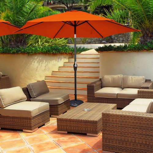 JEAREY PATIO UMBRELLA - 10FT - ORANGE (ITEM: A012-074-010) image 2