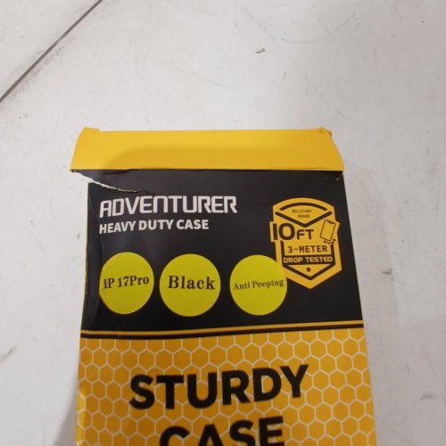 ADVENTURER HEAVY DUTY PHONE CASE - FITS IPHONE 17PRO - BLACK image 2