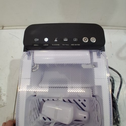 EUHOMY COUNTERTOP ICE MAKER WITH ICE SCOOP AND BASKET - MAKES 26.5LB / DAY - BLACK (MODEL: IM021-B) image 2