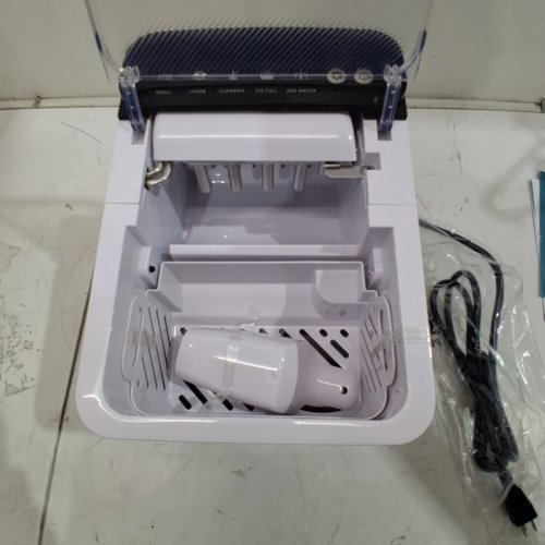 EUHOMY COUNTERTOP ICE MAKER WITH ICE SCOOP AND BASKET - MAKES 26.5LB / DAY - BLACK (MODEL: IM021-B) image 4