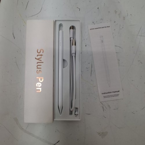 ACTIVE CAPACITIVE STYLUS PEN FOR IPAD a16 6th-11th gen, ipad pro 11"-13", m4, ipad air m3, m2, 3rd-5th gen, ipad mini a17 pro 5th-7th gen- WHITE image 2